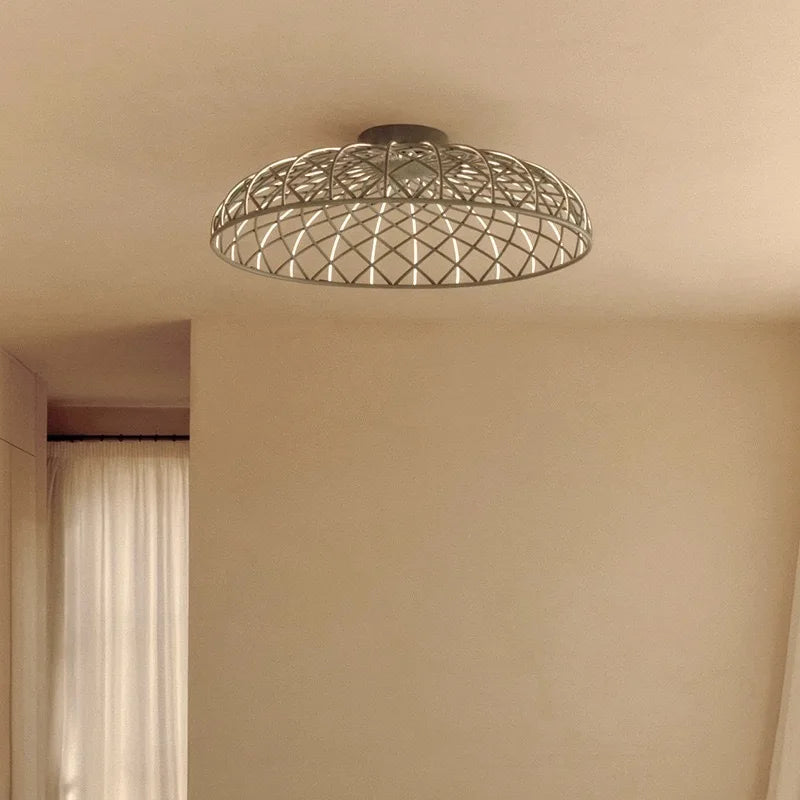plafonnier moderne en corde tressée pour décoration intérieure - vue 4 sur 10