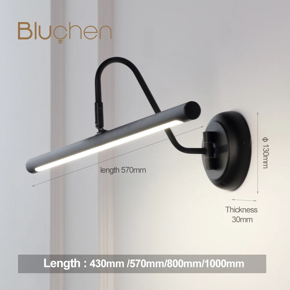 applique murale led moderne pour miroir intérieur - vue 5 sur 7