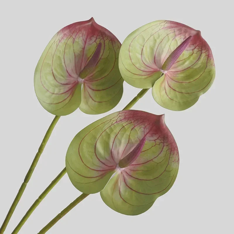 feuilles d'anthurium artificielles pour décoration florale et jardin