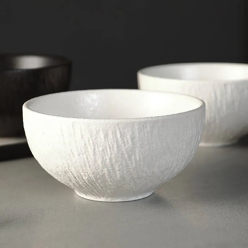 Vaisselle ceramique mate motif roche bols assiettes saladiers - vue 7 sur 7