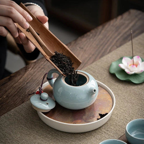 Théière céramique ge yao xishi kung fu artisanal