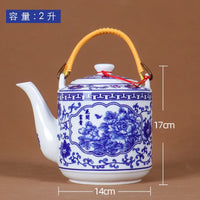 Théière céramique jingdezhen style chinois grande capacité