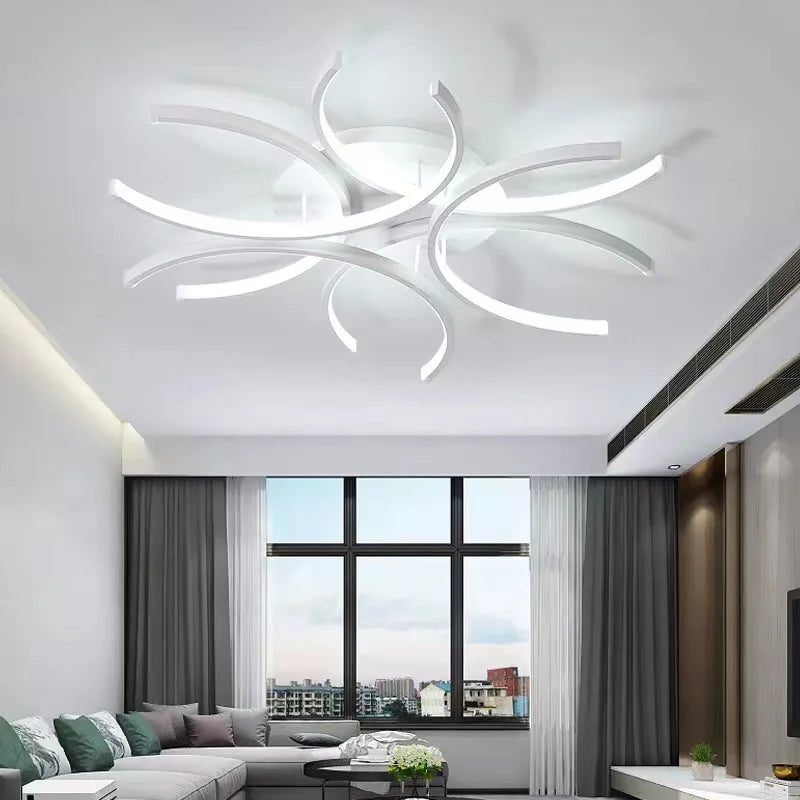 Lustre LED Moderne Nordique Loft Salon Cuisine - vue 6 sur 7