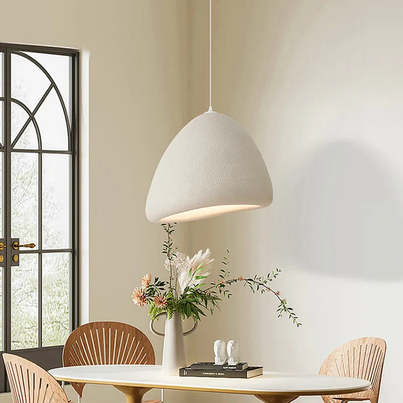 suspension à led style japonais wabi sabi moderne pour décoration intérieure - vue 3 sur 10