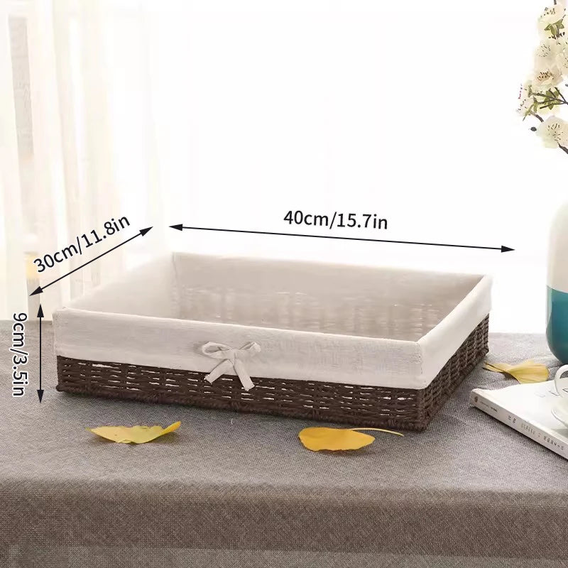 panier de rangement décoratif pour cosmétiques et fournitures - vue 12 sur 17