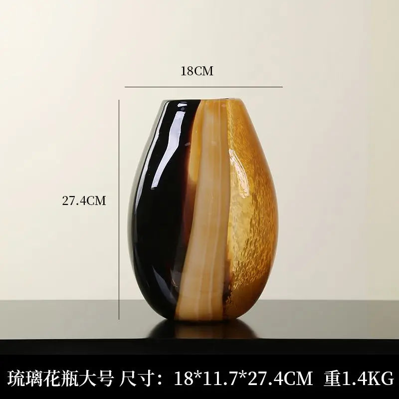 vase en verre moderne décoration artistique pour fleurs hydroponiques - vue 7 sur 7