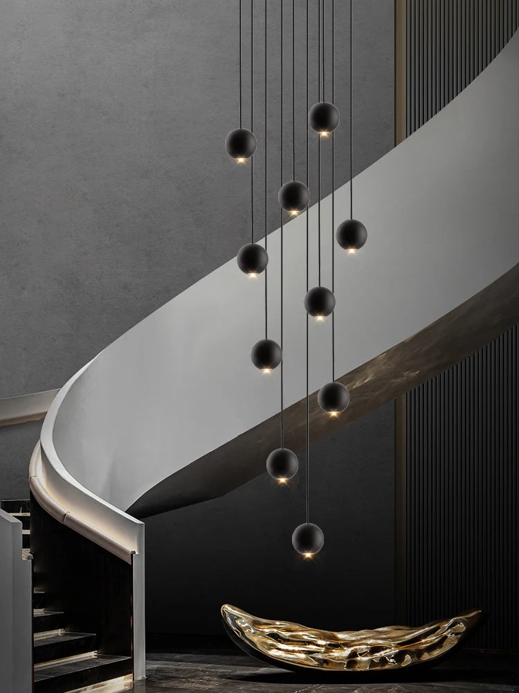 lustre orb design circulaire décoratif pour penthouse
