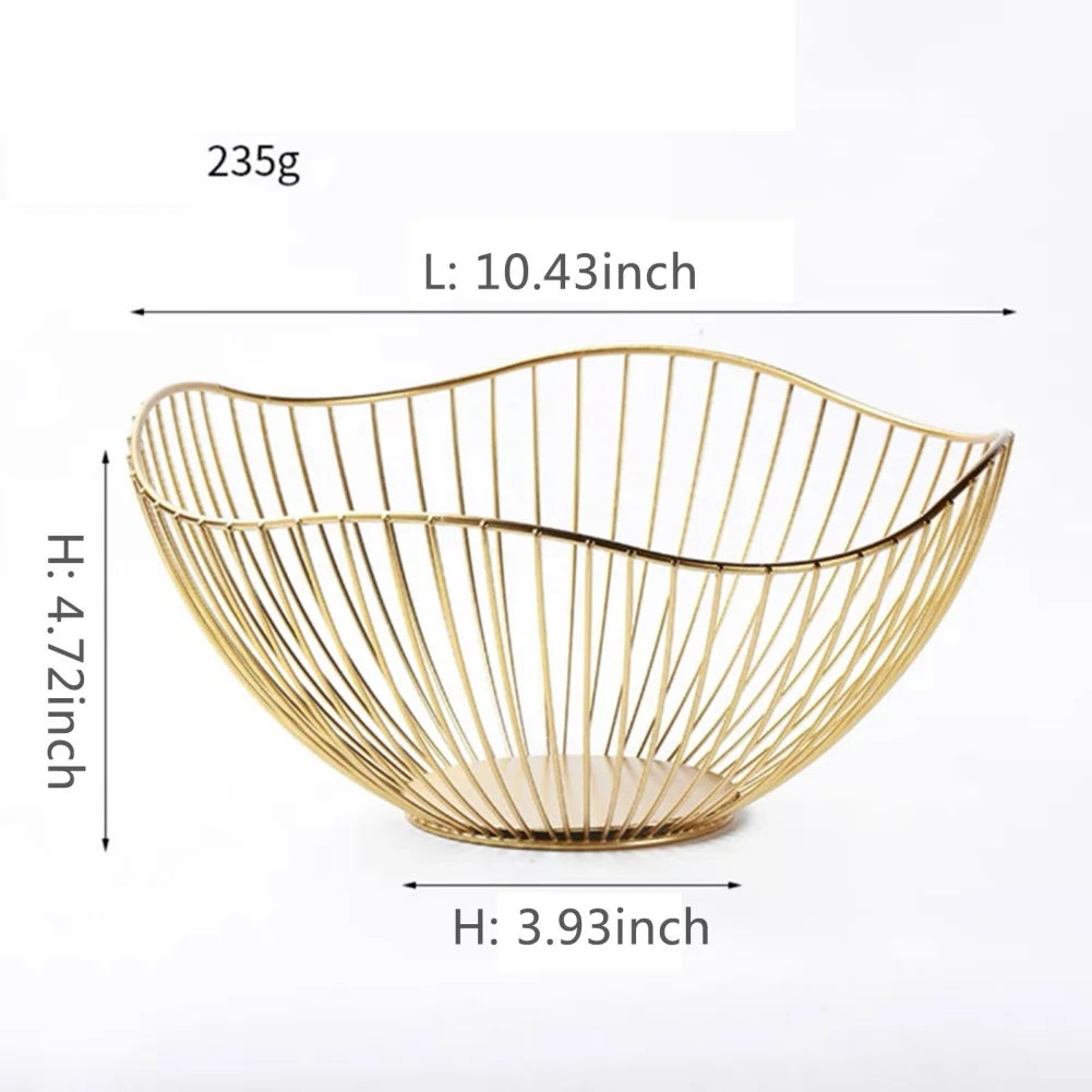 panier à fruits en fer multi-tailles pour rangement divers - vue 10 sur 14