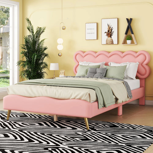 lit rembourré double avec sommier à lattes style minimaliste