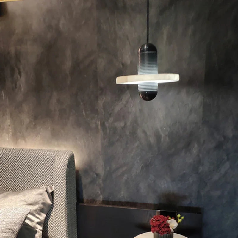 suspension en marbre à led design pour intérieur élégant - vue 5 sur 14