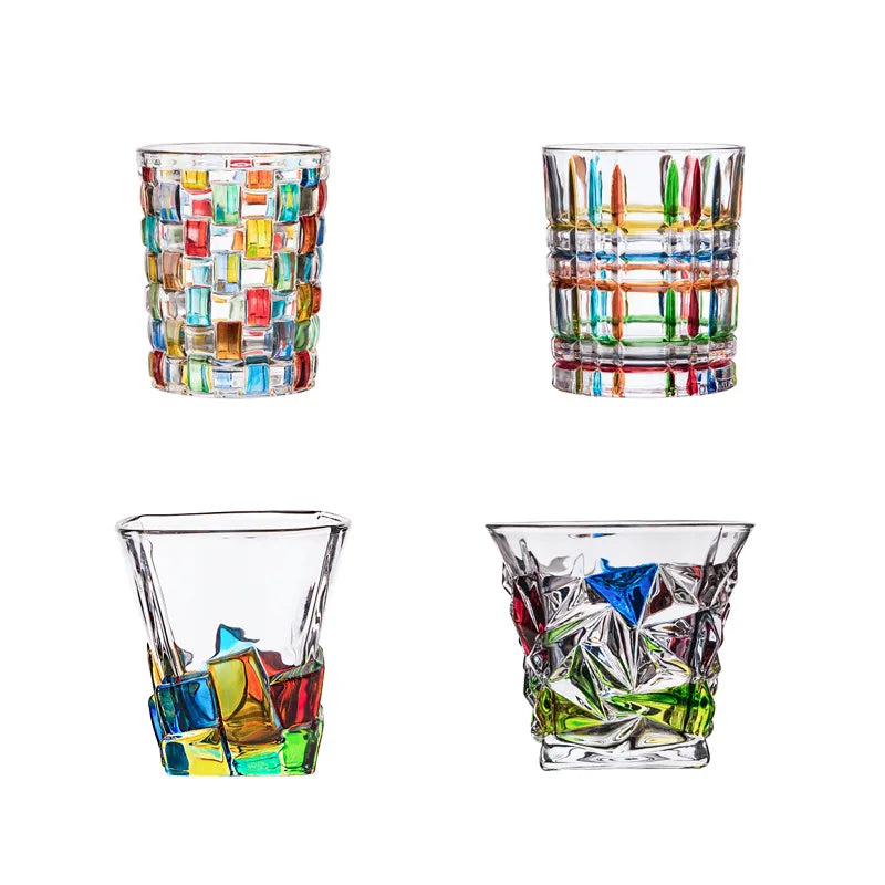 Verres cristal relief style vintage europeen 300 ml - vue 7 sur 7