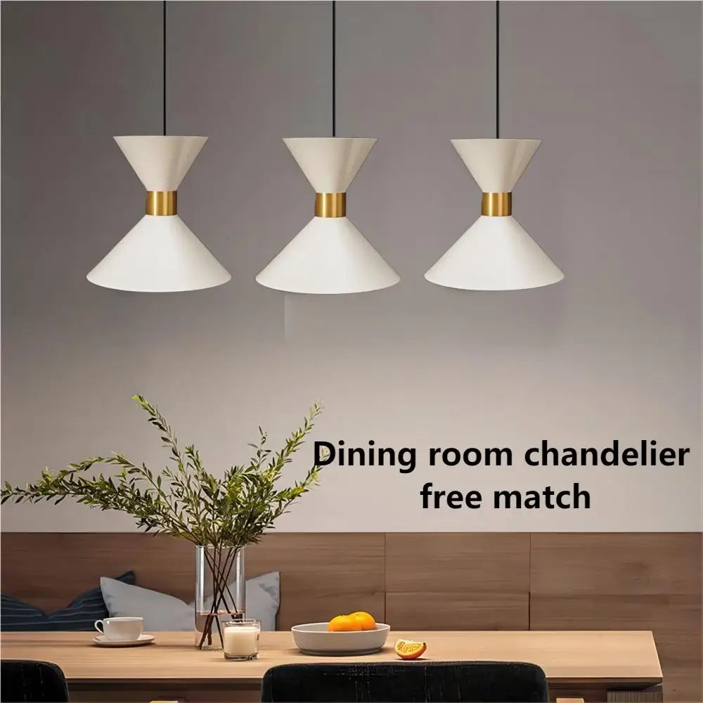 Lustre à tête E27 pour table à manger au design simple - vue 3 sur 10