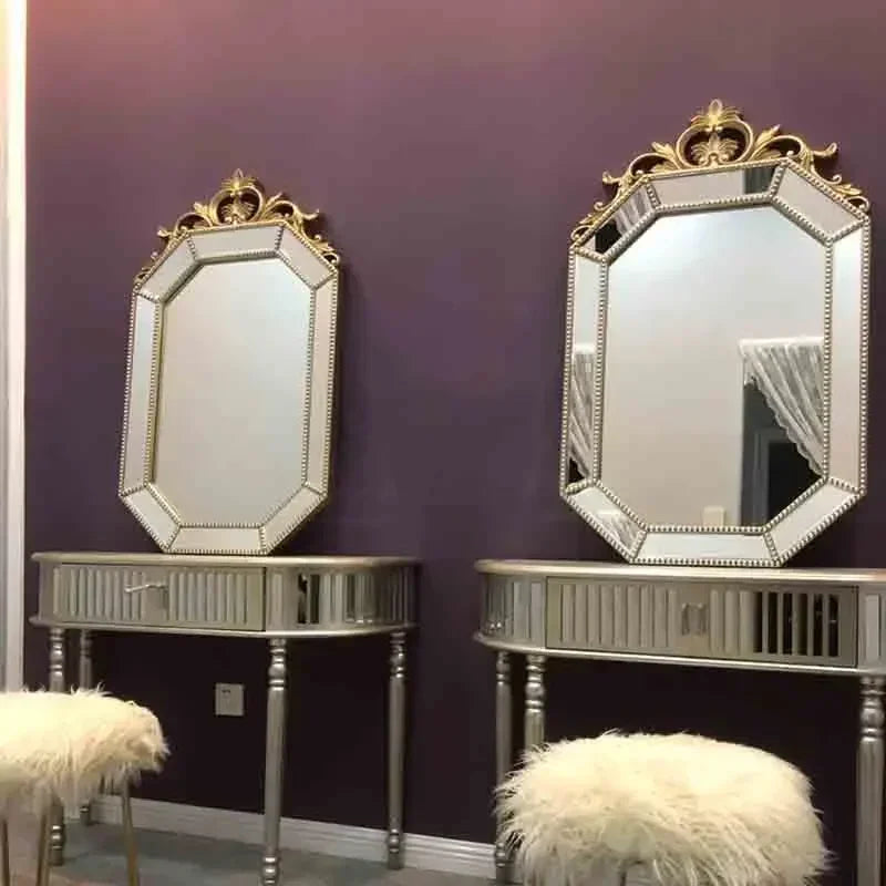 miroir décoratif suspendu nordique pour un élégant maquillage - vue 6 sur 14