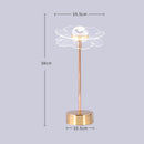 Lampe à poser style vintage LED en métal doré Anila
