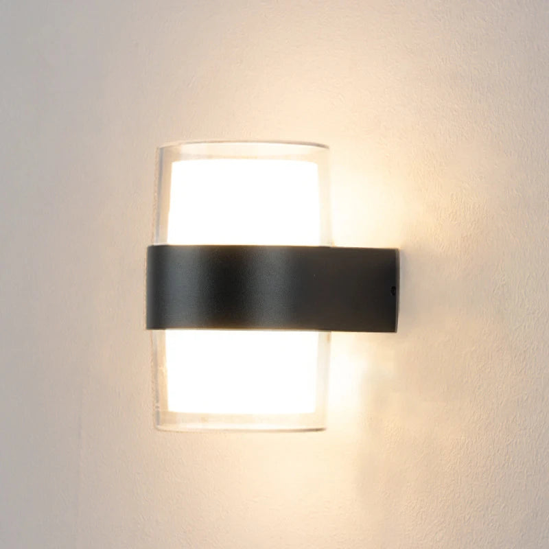 Lumières extérieures haut et bas applique IP65 étanche porche lumière jardin cour décoration 85-265V appliques murales en plein air - vue 2 sur 8
