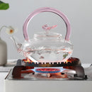 Theiere papillon verre borosilicate haute temperature design