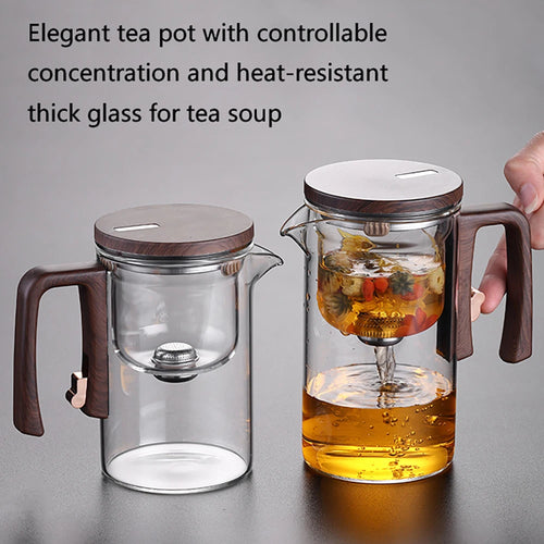Théière en verre avec infuseur filtre magnétique 520ml