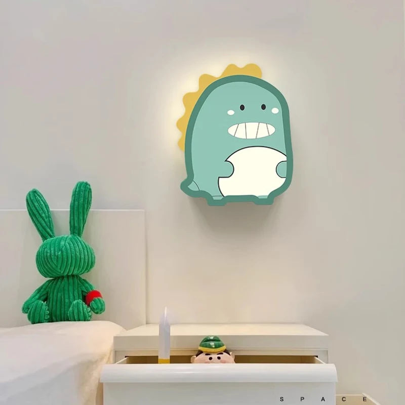 applique murale créative shiba inu dinosaure pour enfants - vue 6 sur 8