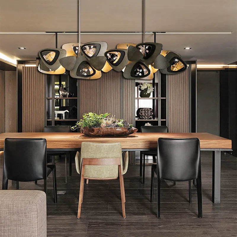 Lustre de salle à manger LED en cristal postmoderne - vue 5 sur 11