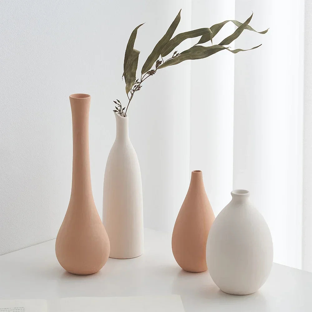 vase en céramique pour décoration florale nordique élégante - vue 5 sur 11
