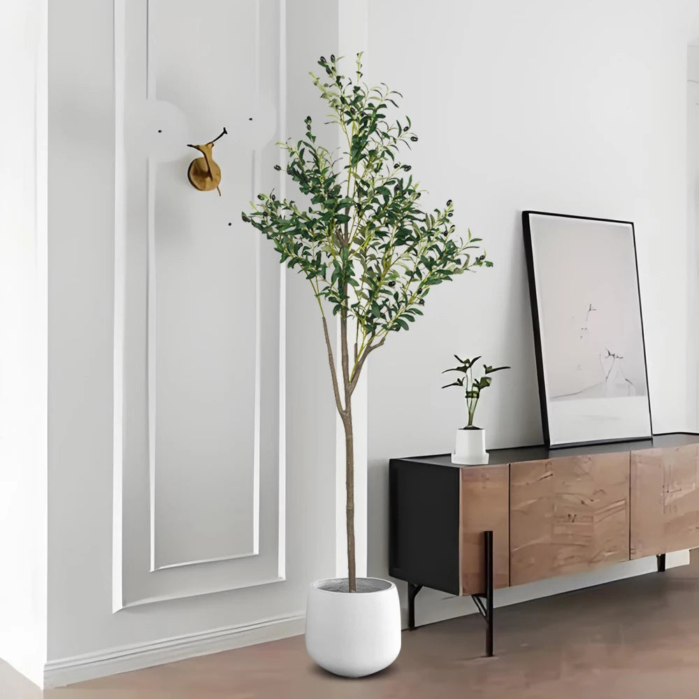 plantes d'olivier artificielles pour décoration intérieure et extérieure - vue 4 sur 7