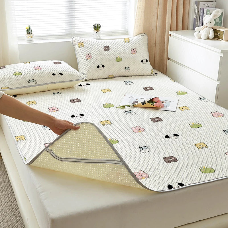 serviette en coton d'été série dessins animés fraîche et confortable