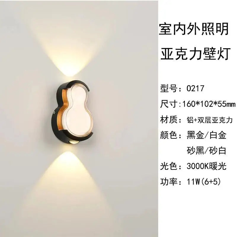 applique murale extérieure moderne étanche à led pour tous espaces - vue 11 sur 12