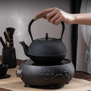 bouilloire fonte style kung fu chinois avec filtre