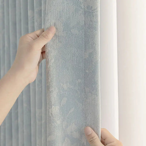 Rideau chenille occultant insonorisant epais sur mesure moderne