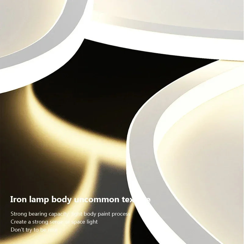 plafonnier nordic led rond luminaire d'éclairage décoratif intérieur