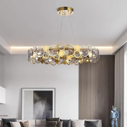 lustre moderne led de luxe pour éclairage intérieur