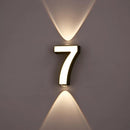 applique murale LED numéro de chiffre intérieur et extérieur IP65 étanche moderne minimalisme Style aluminium porche lumières de jardin