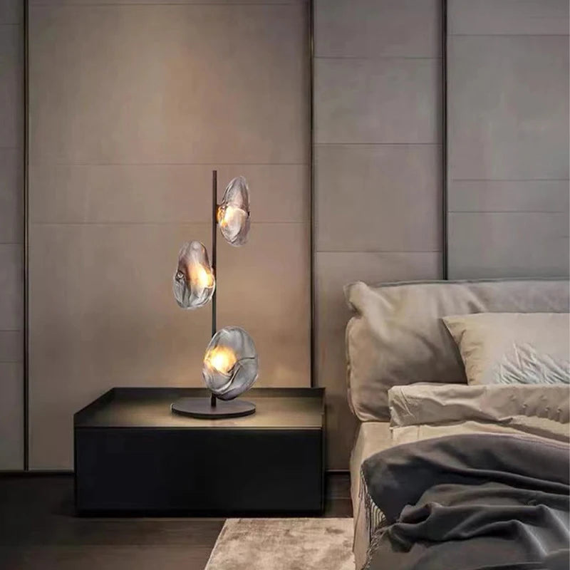 Lampadaire design LED en verre - vue 7 sur 21
