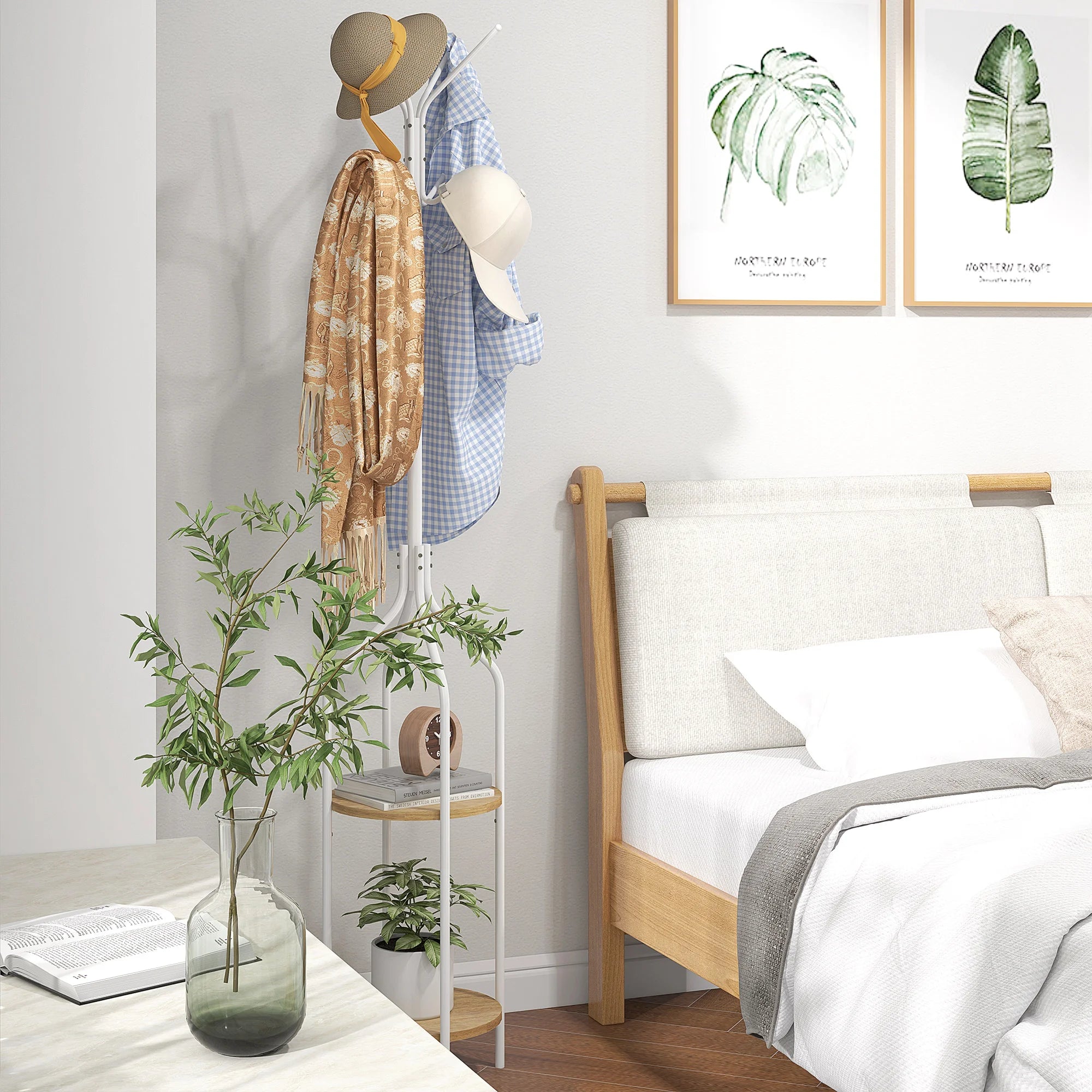 étagère design en forme d'arbre deux niveaux moderne et pratique - vue 5 sur 7