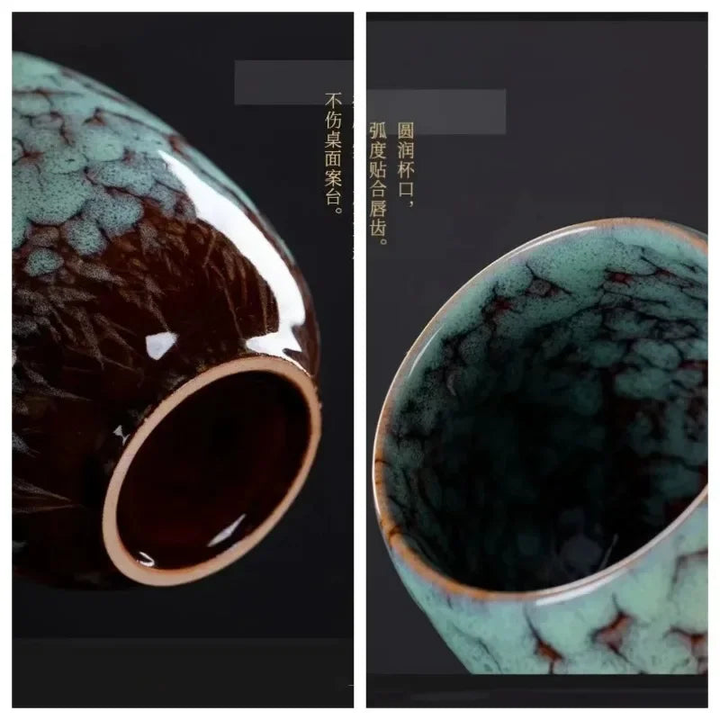 Tasse the ceramique style tianmu bol kung fu