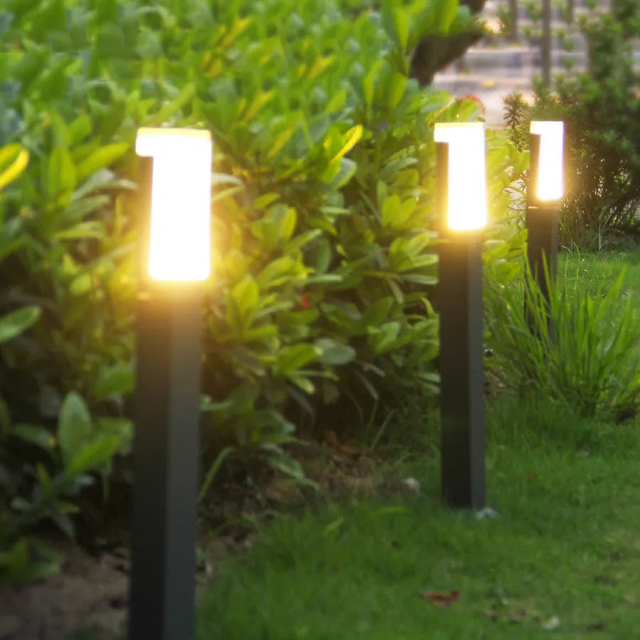 lampadaire extérieur détecteur de mouvement étanche pour jardin - vue 5 sur 18