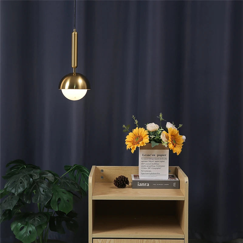 suspension en fer d'art moderne avec éclairage led