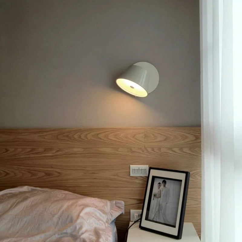 Applique murale LED abat-jour conique rotatif - vue 5 sur 10