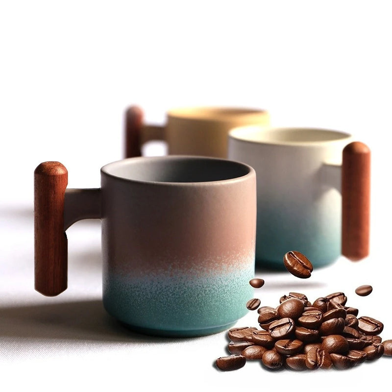 Tasses expresso bois minimaliste style italien 90ml