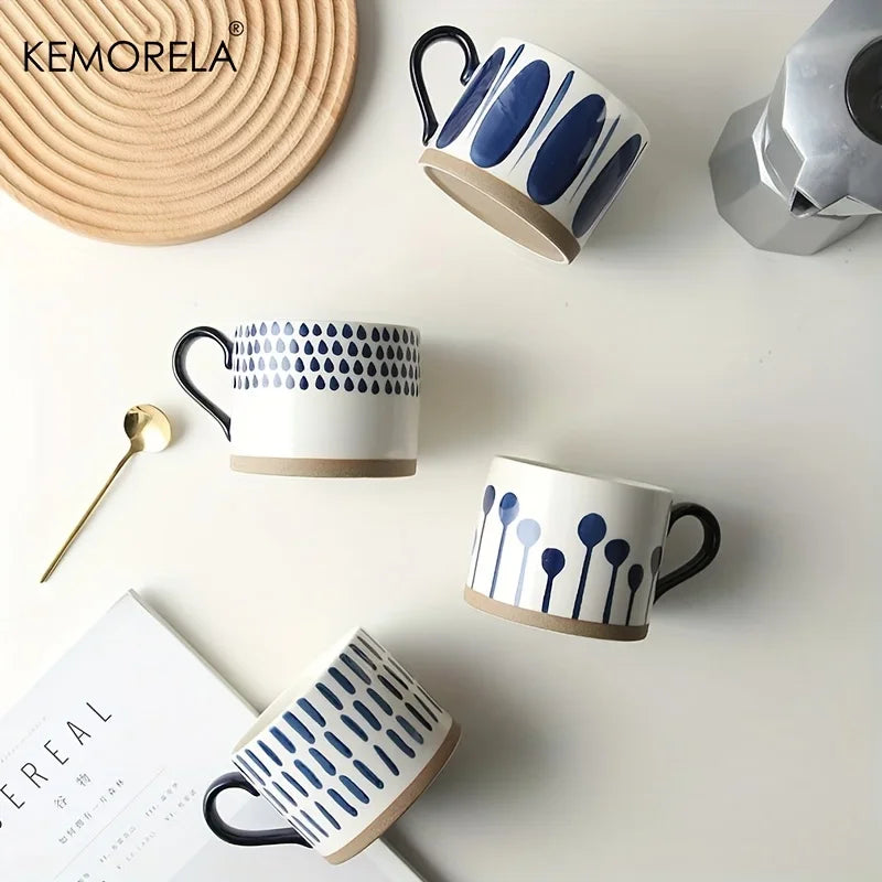 Tasse ceramique style japonais motif artisanal bureau maison - vue 6 sur 7