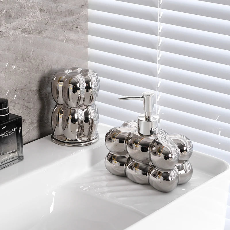 décoration de salle de bain luxe nuages créatifs en céramique - vue 11 sur 22