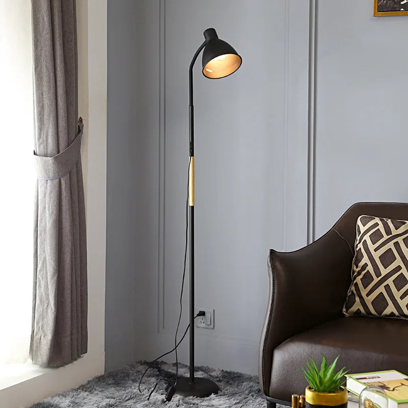 Lampadaire loft Noir Debout - vue 6 sur 8