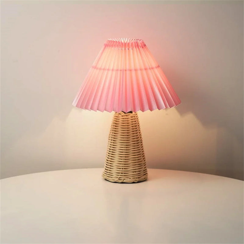 lampe de table plissée