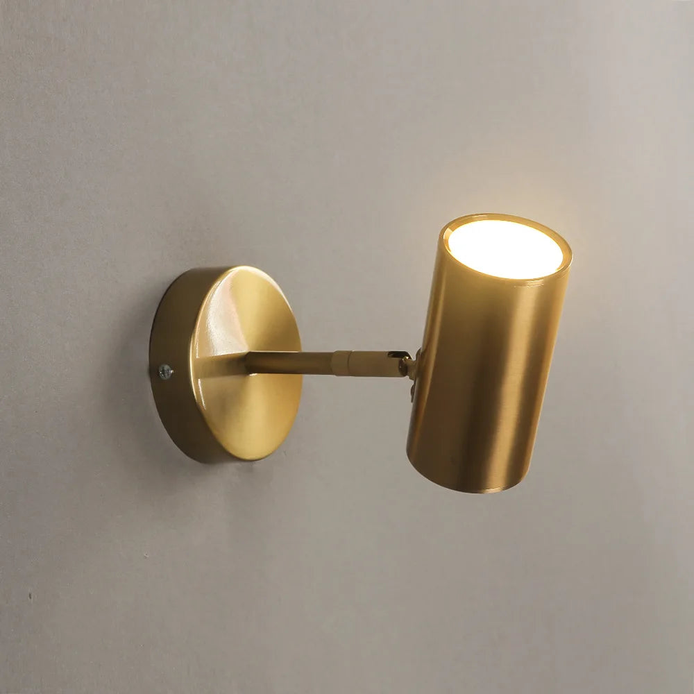 Applique murale led nordique or noir - vue 6 sur 8