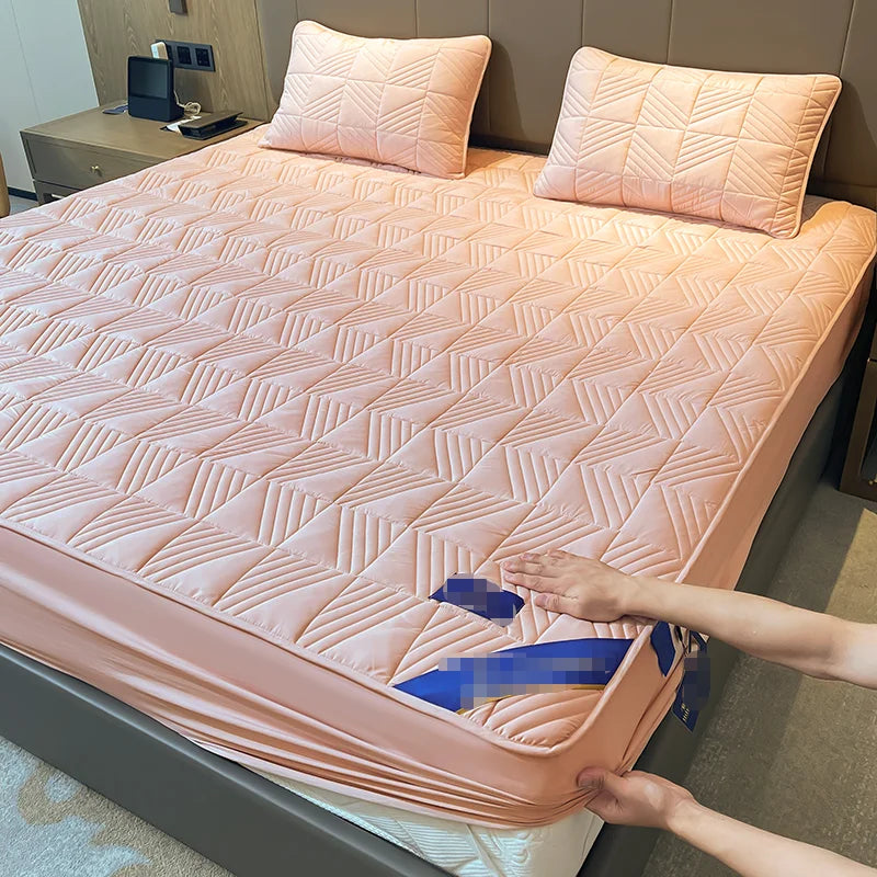 housse de matelas lavable matelassée respirante avec élastique 2022
