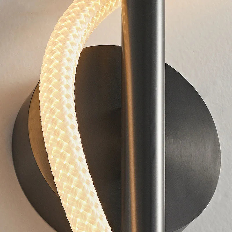 applique murale led en acier inoxydable avec tube acrylique 3000k