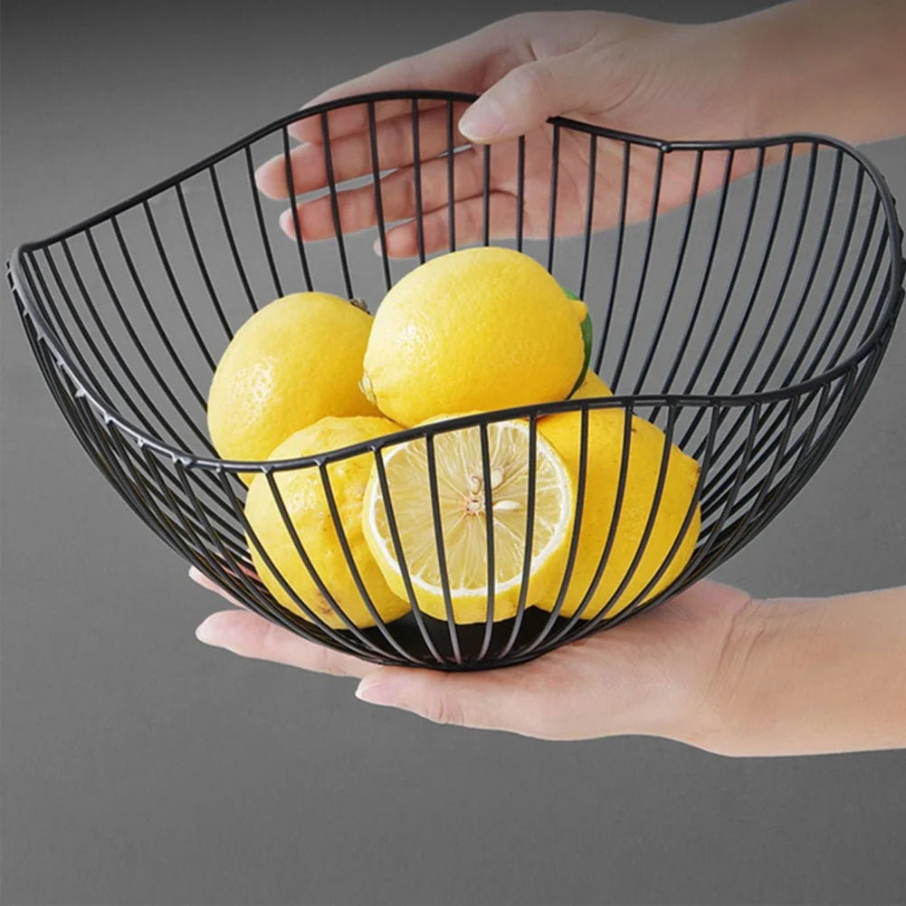 panier à fruits en fer multi-tailles pour rangement divers - vue 4 sur 14