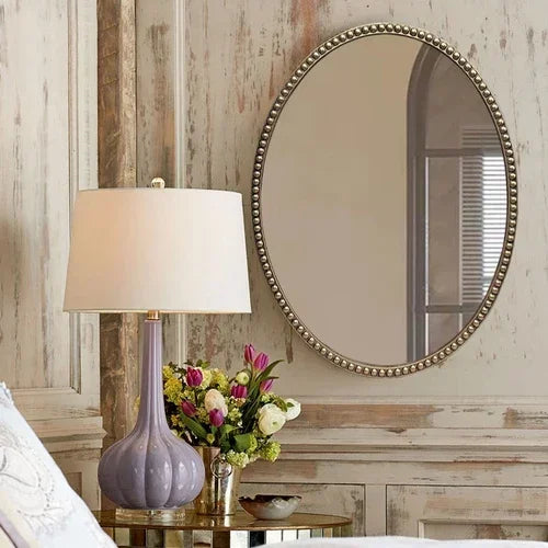 miroirs décoratifs ovales en macramé pour décoration murale - vue 10 sur 13