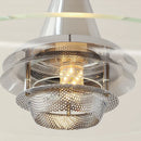 lustre bauhaus en verre clair suspendu pour restaurant