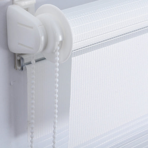 Store enrouleur double couche translucide pour salon chambre